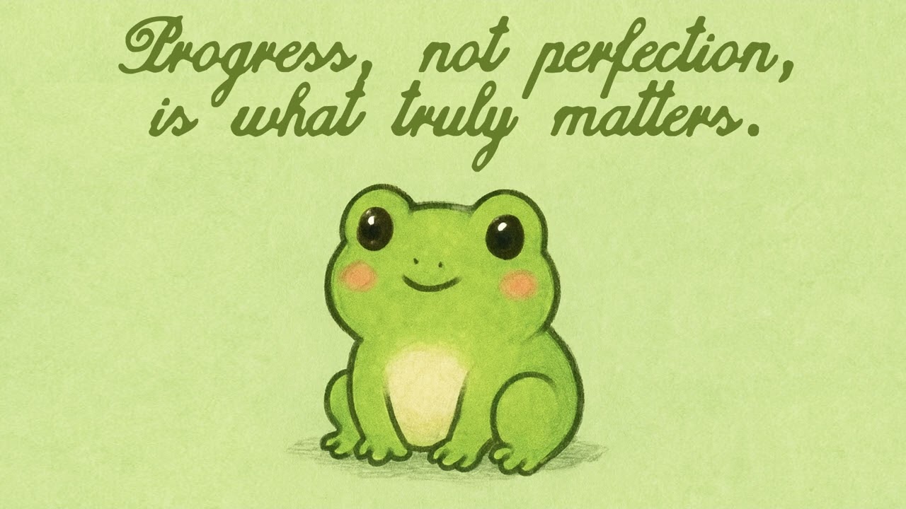 Progress not perfection is what truly matters.