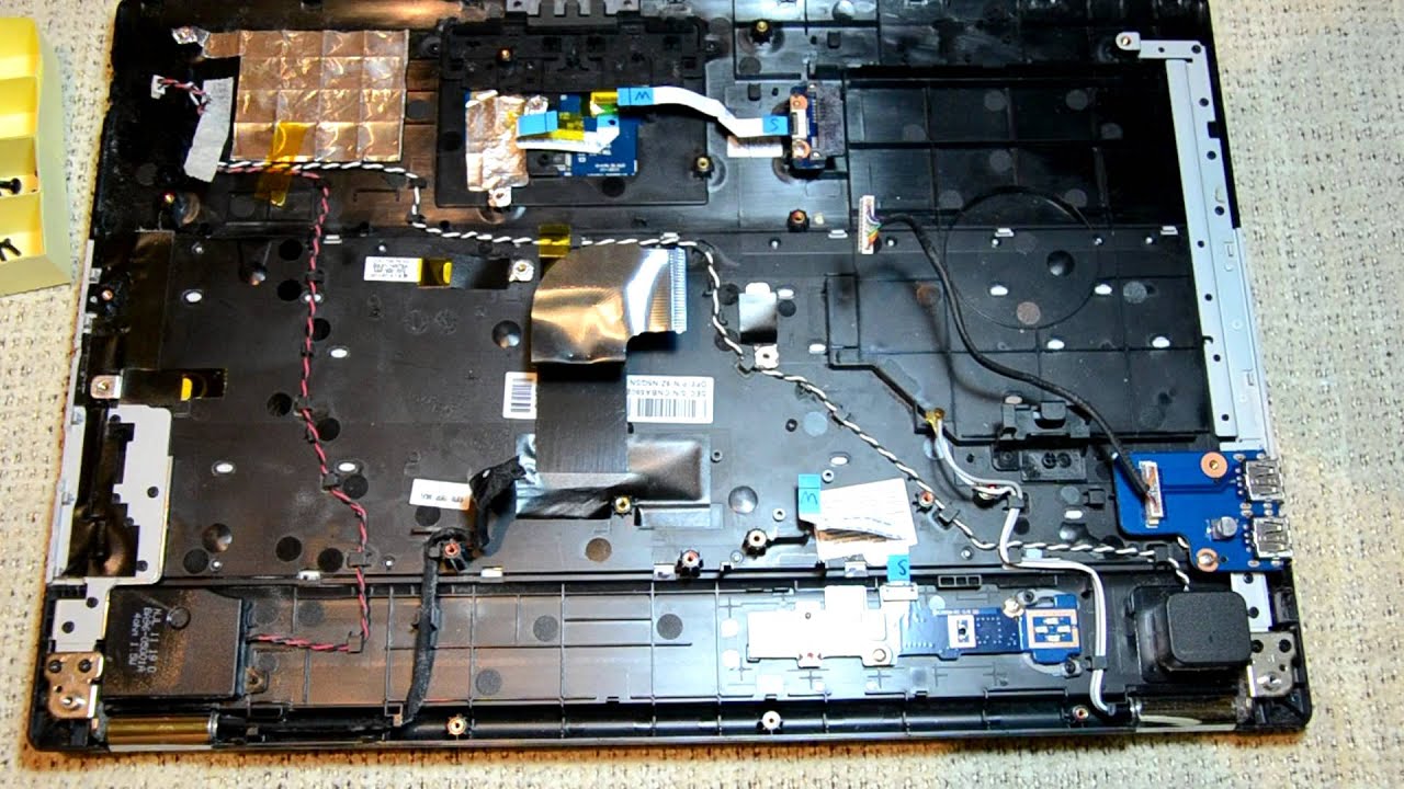 Как разобрать ноутбук Samsung NP-RC530-S01RU (disassemble Samsung NP-RC530-S01RU)