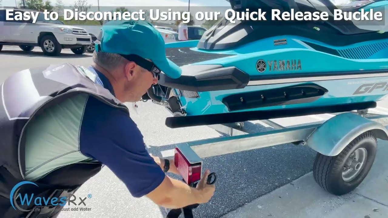 2022 Updated Version of WAVESRX Premium Boat Trailer Transom Straps