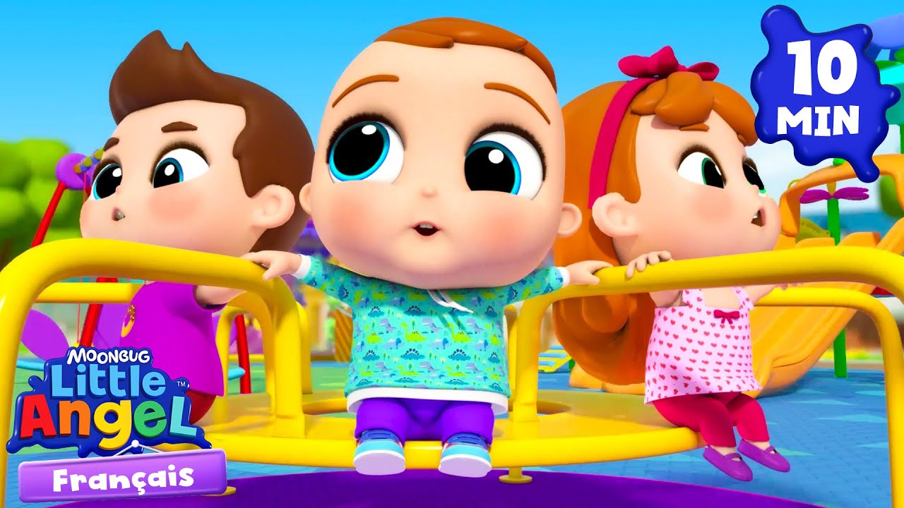 Jouons au parc de jeux avec Bébé Louis | Little Angel | Chanson Comptines du Monde Vidéos Éducatives