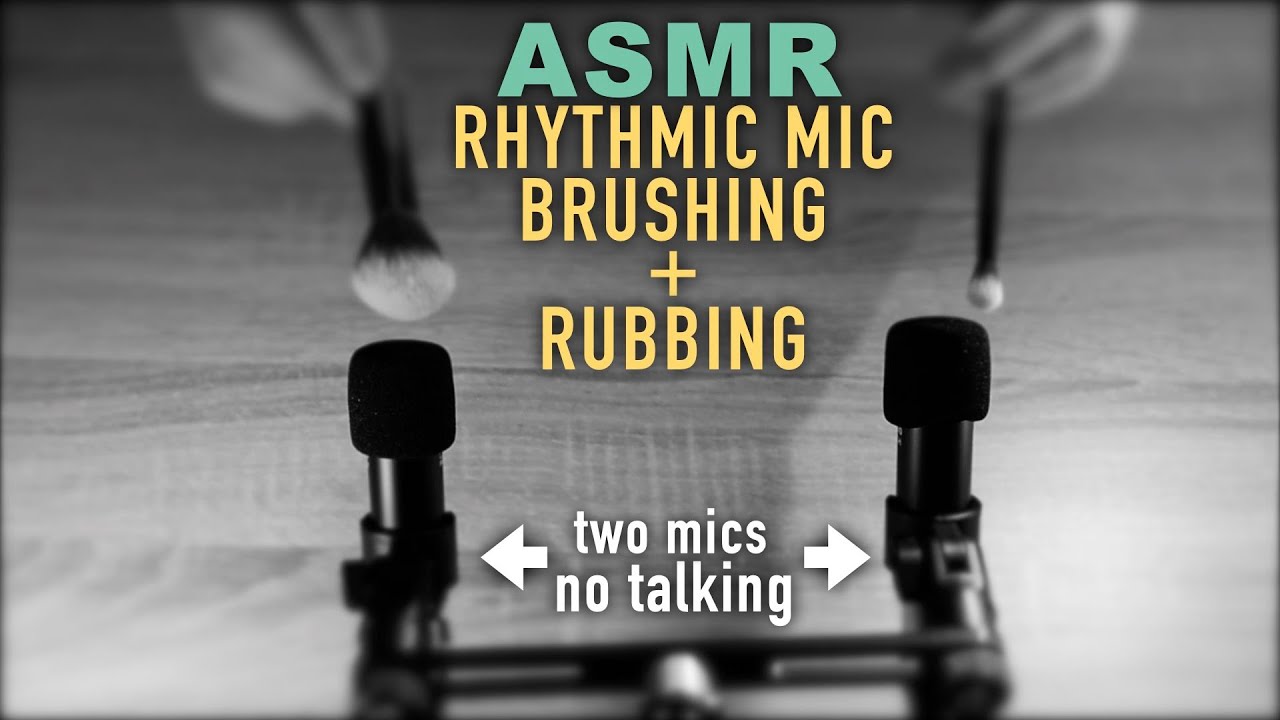 ASMR Rhythmic Mic Brushing & Rubbing (No Talking)