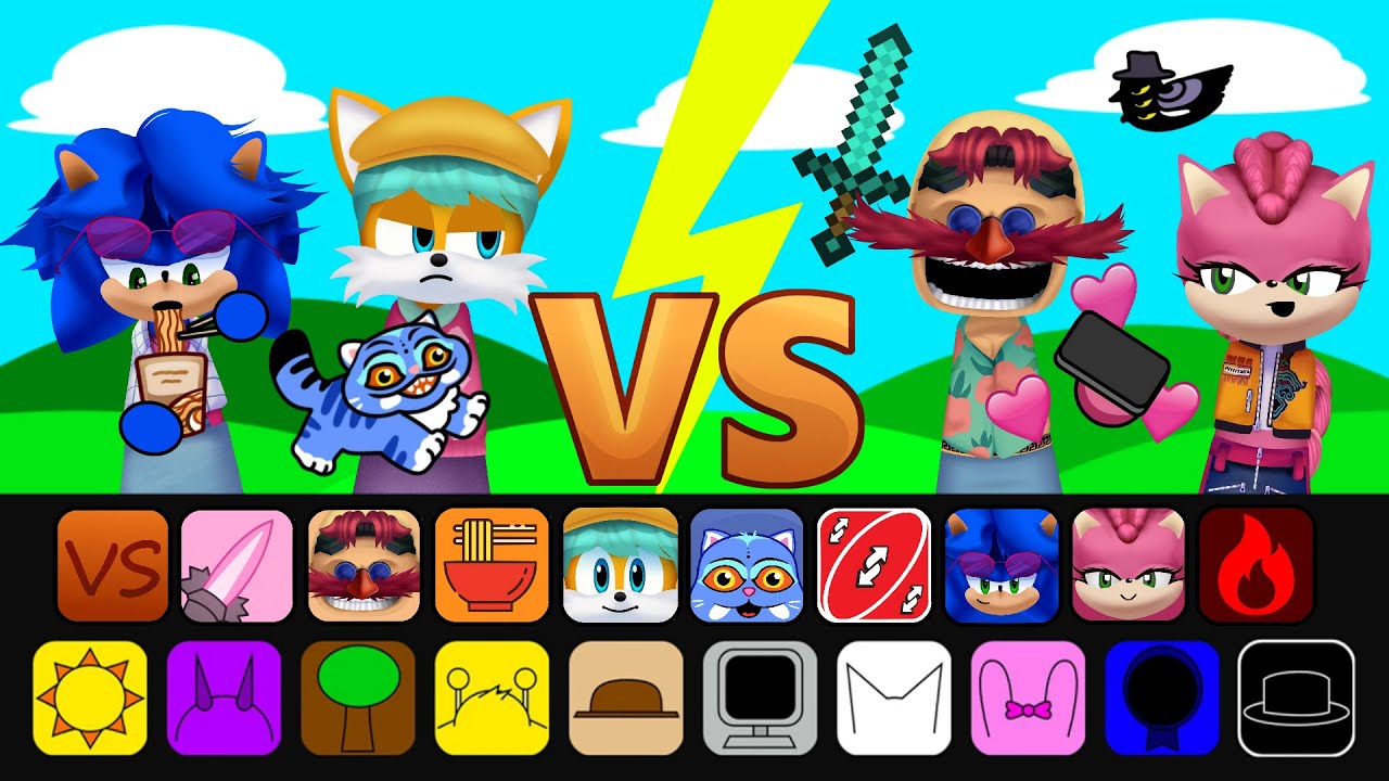 Sonic Sprunki Mod Battles - Kpop Sonic VS Kpop Eggman / Incredibox Sprunki Part 3