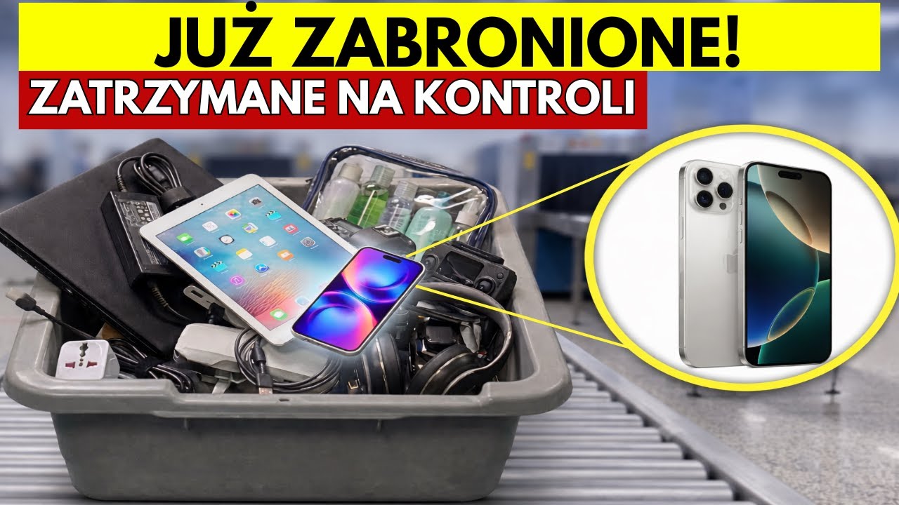 15 urządzeń elektronicznych, które będą konfiskowane na lotniskach od 2026 roku