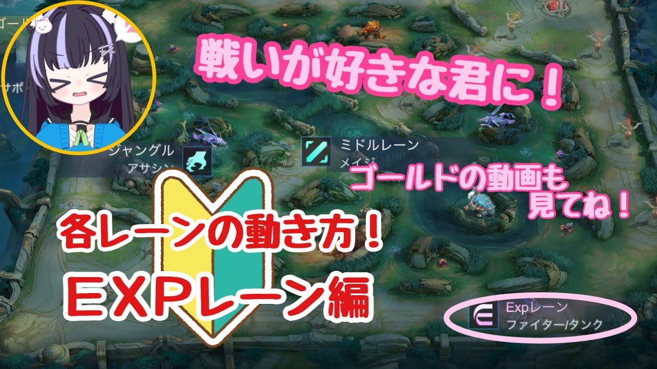 【モバレ】初心者向け🔰ＥＸＰレーンの初歩的な動き方解説！【モバイルレジェンド/MobileLegends】