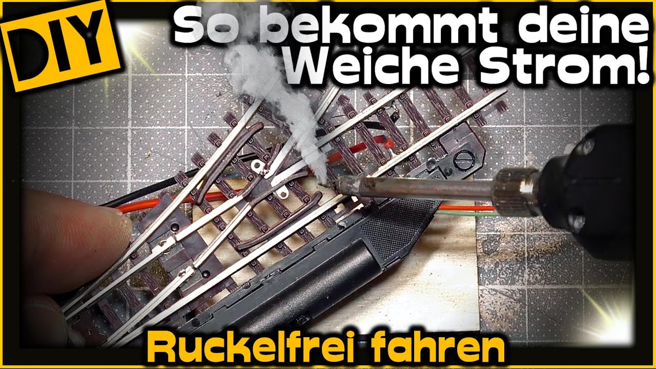 So bekommt die Modellbahn-Weiche richtig Strom – FÜR RUCKELFREIES FAHREN!🚂 [#260] Modellbahn N