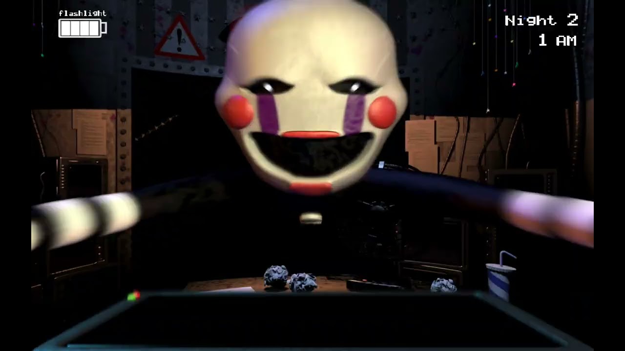 Jugando fnaf 2 (no sabes le nada bien)