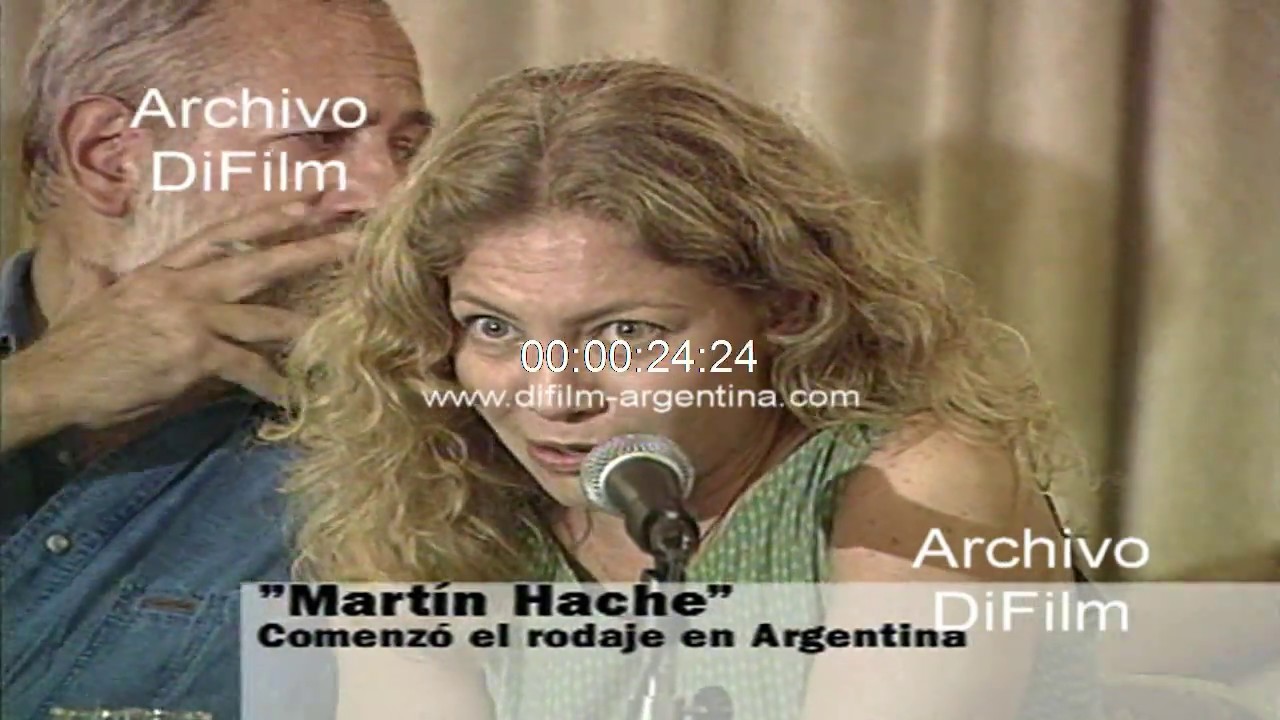 Adolfo Aristarian anuncia el rodaje de la pelicula Martin Hache 1996