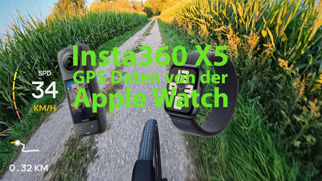Insta360 X5 📸 GPS Daten direkt von der Apple Watch ⌚🚴