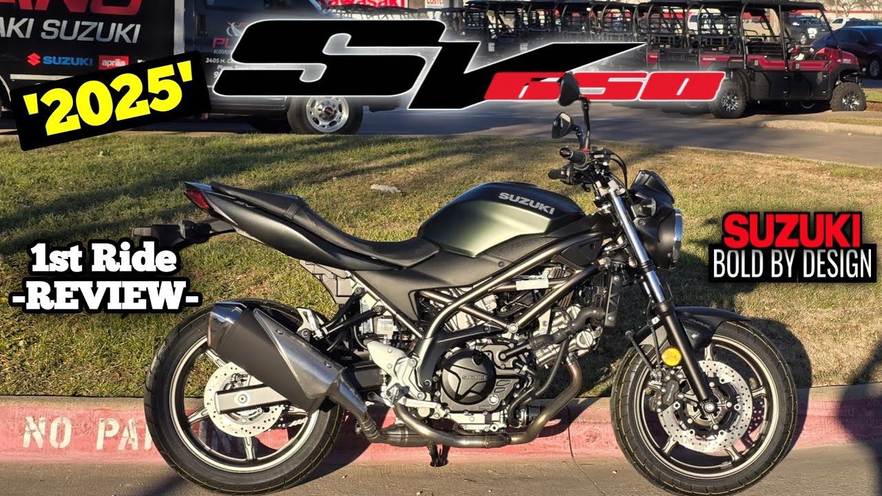 Обзор и первая поездка на Suzuki SV 650 2025 года | 1 из G.O.A.T MOTORCYCLES