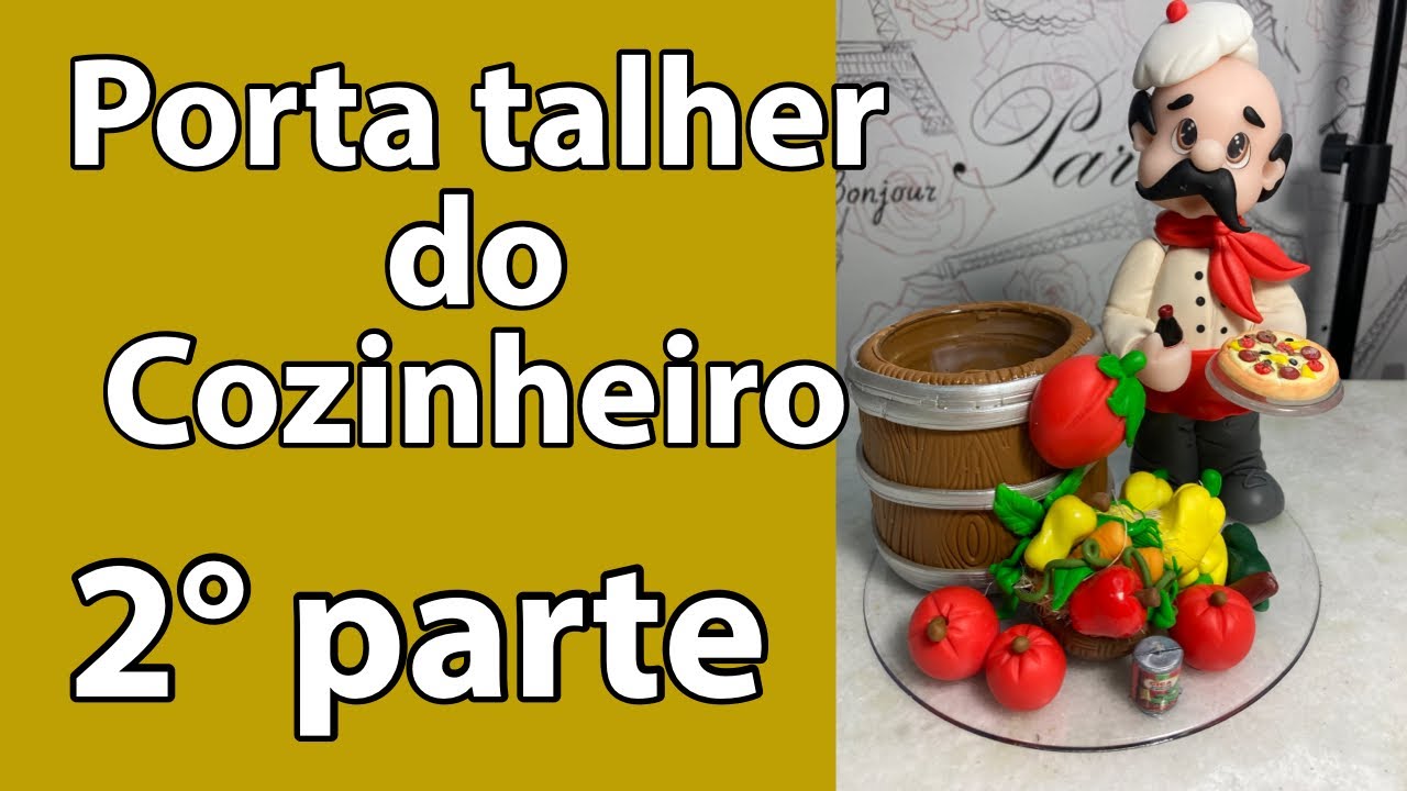 Porta talher do cozinheiro 2° parte/sem moldes