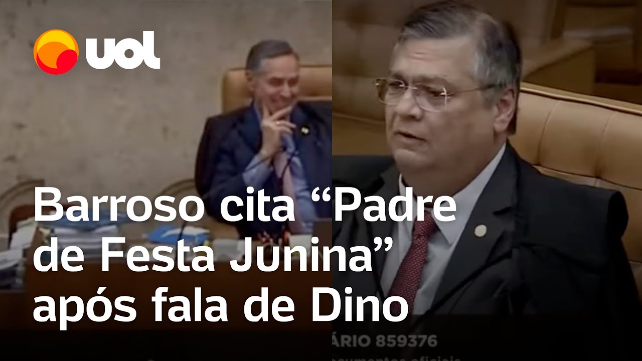 Barroso cita 'Padre de Festa Junina' após fala de Dino sobre religião no STF; veja vídeo