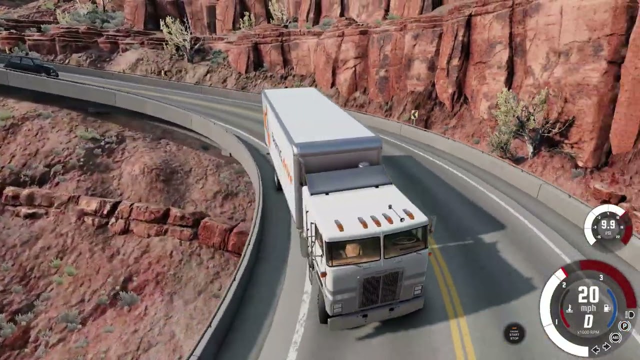 Runaway Truck: No Brakes High-Speed Disaster 🚛 #beamngdrive #epiccrashes #truckcrash