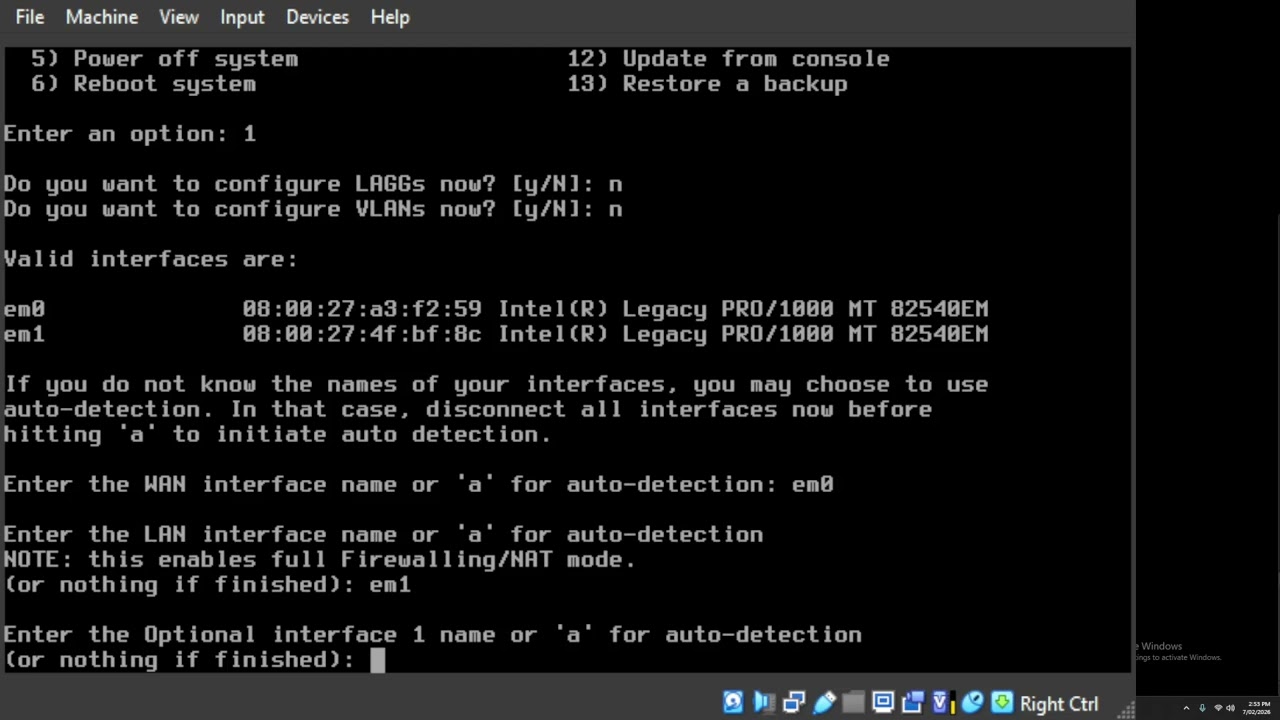 OPNsense Initial Configuration & Web GUI Access | Hybrid Security Lab #2