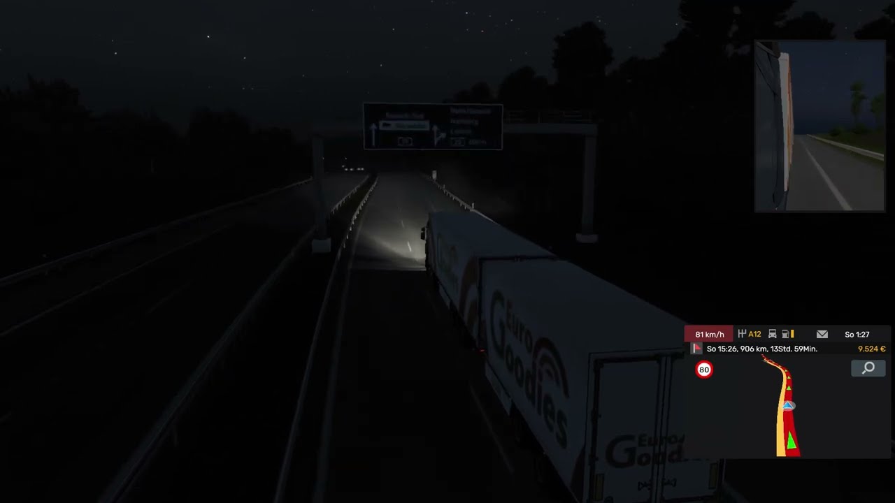 ETS 2 Folge 9 Blumenkohl nach Stockholm von Berlin mit dem Giga Liner FULL HD