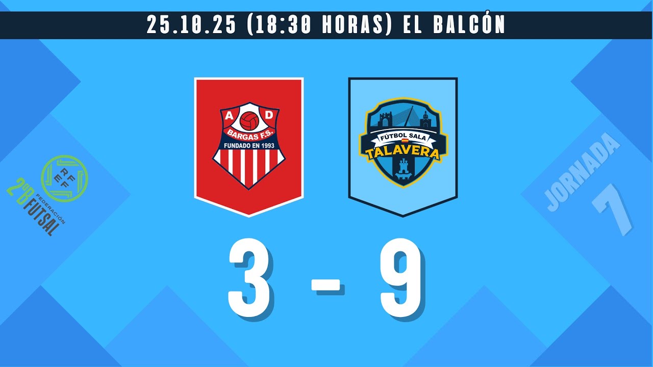 RESUMEN – Soliss AD Bargas - Aurge Energía FS Talavera – (2ª Div B - Grupo IV – J7 - 25/26)