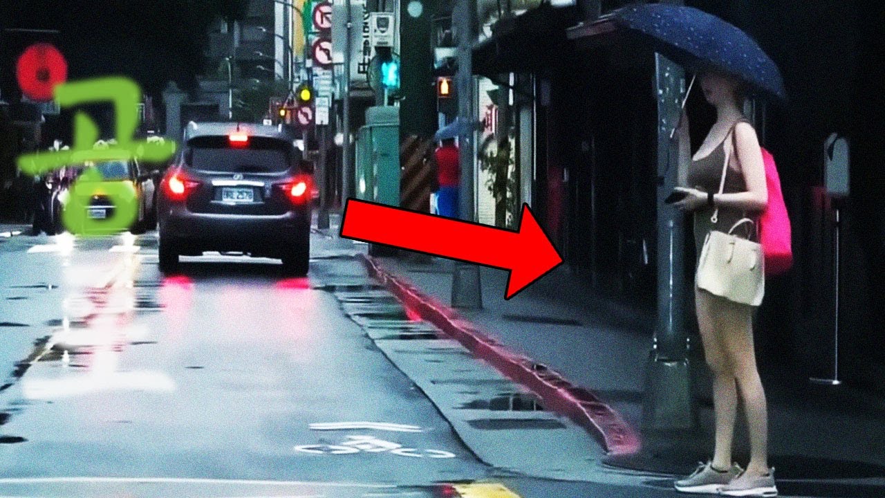 도로위에 눈이 없는 여자 | 인터넷에 떠도는 무서운 영상 - 귀신 - 103