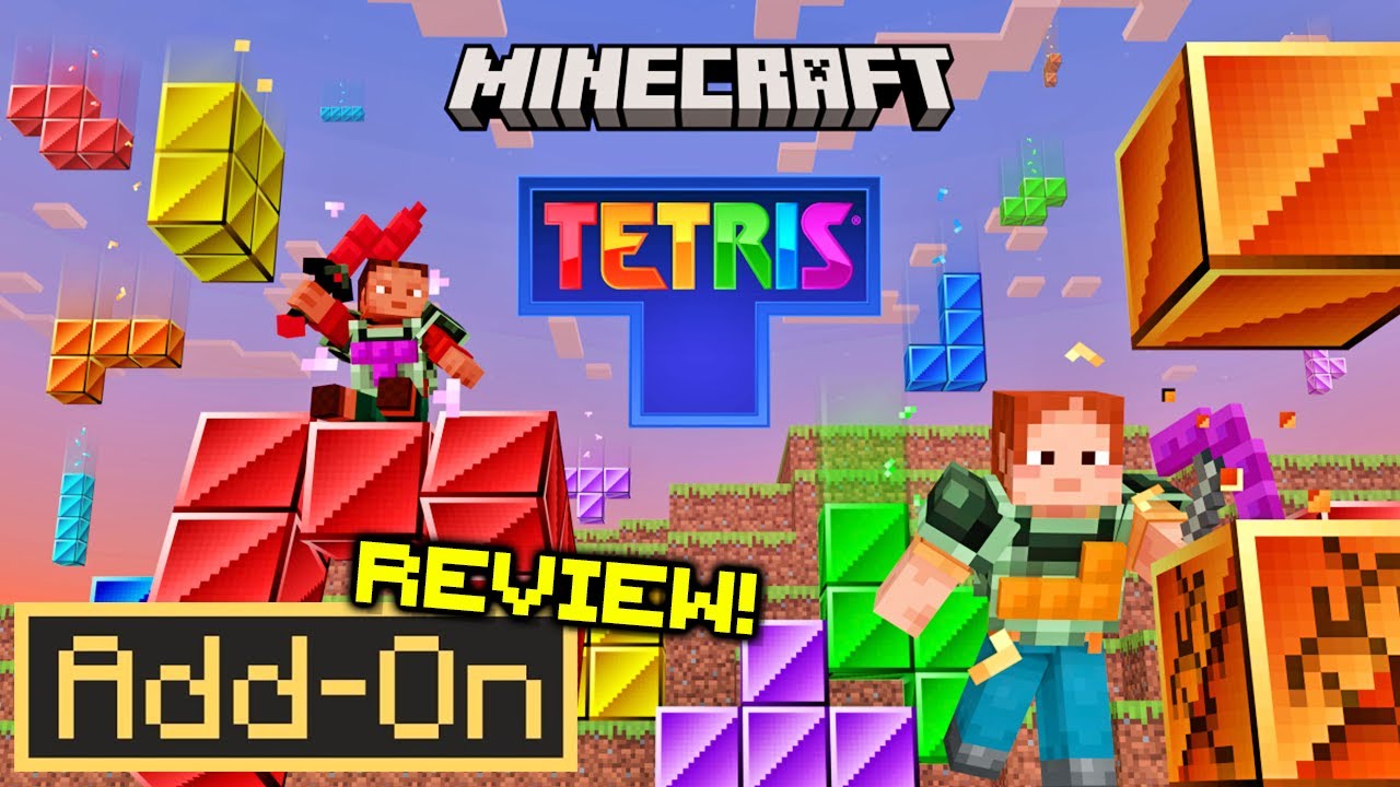 PLAYABLE TETRIS ADDON For Minecraft Bedrock Edition in-depth review!