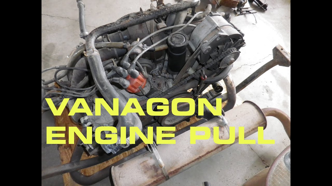 Vanagon engine pull - Subaru Vanagon Engine Swap Part 2