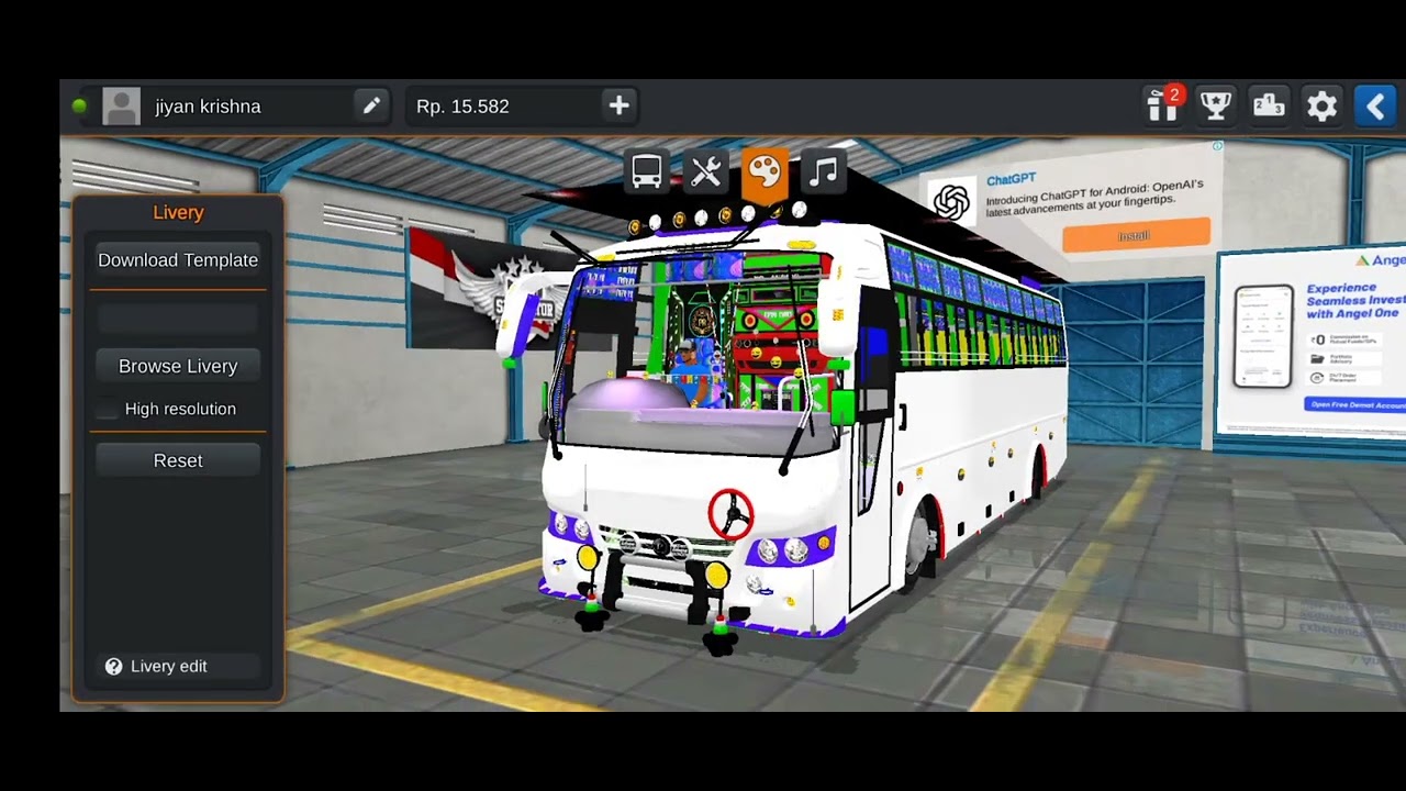 How to download kerala tourist Bus in bus simulator indonesia easy way