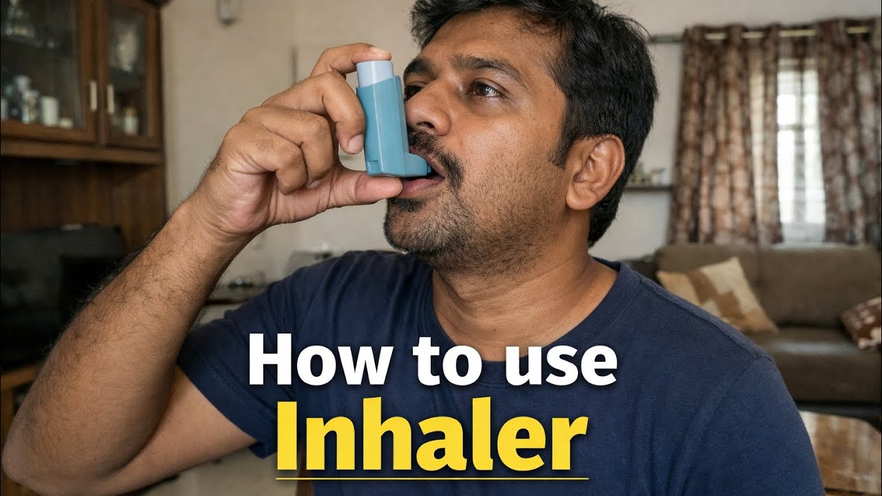 இன்ஹேலரை (Inhaler) சரியாகப் பயன்படுத்துவதற்கான வழிமுறைகள்