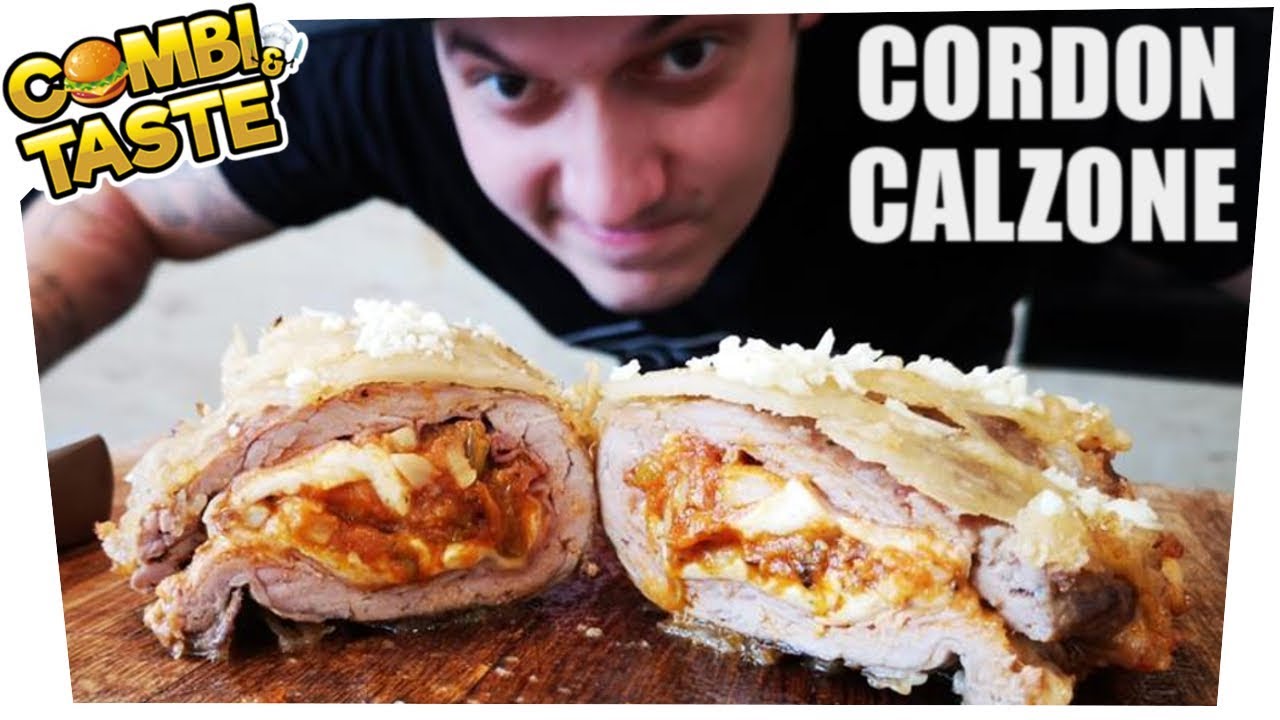 Das Monster! Die CORDON-CALZONE! 🥩🍕😱 Combi & Taste #CaT