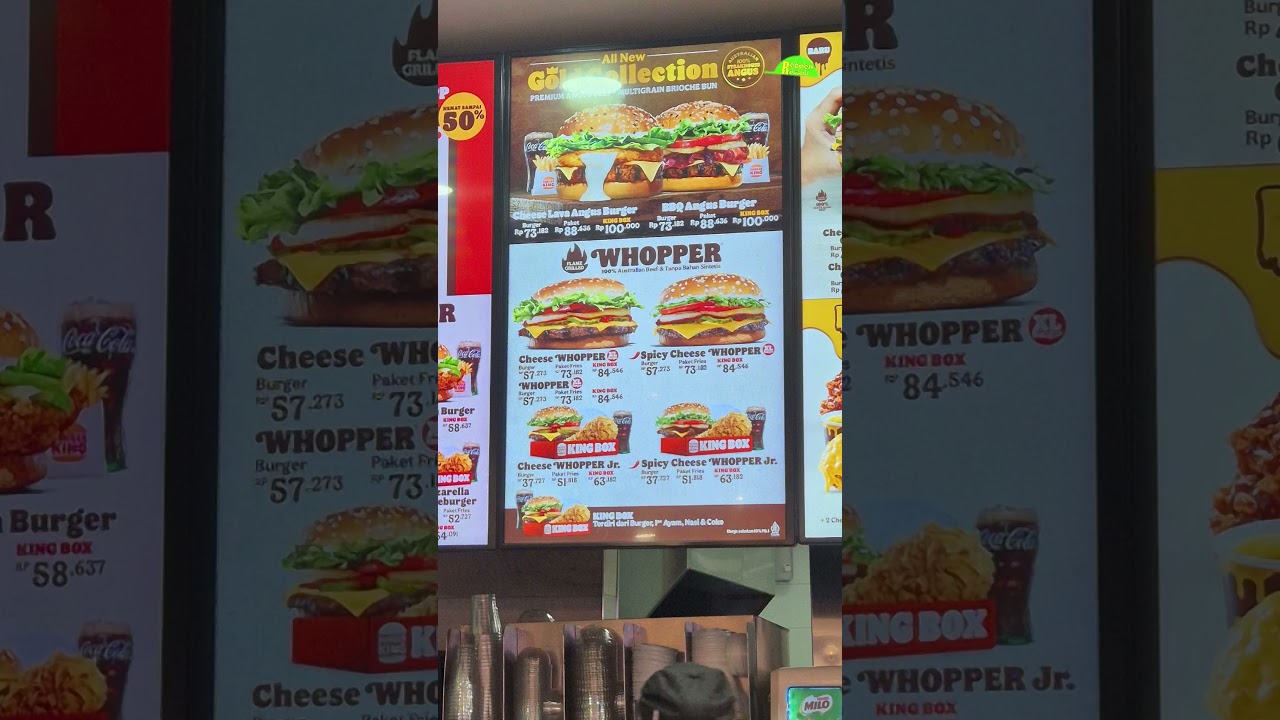 Menu Burger King #harga #menu #burgerking