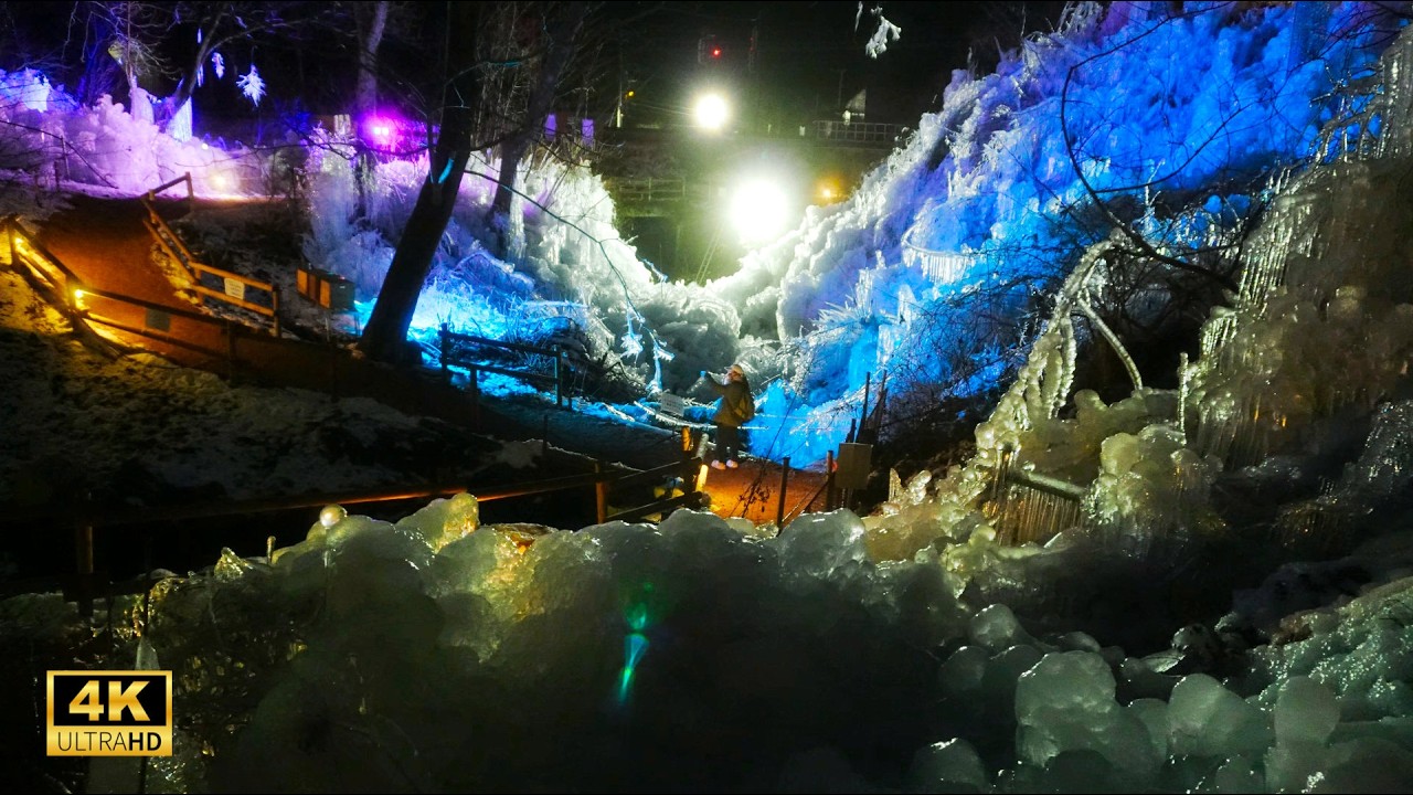 Saitama, near Tokyo ❄️ Stunning Icicles Landscape | 4K Japan Hike
