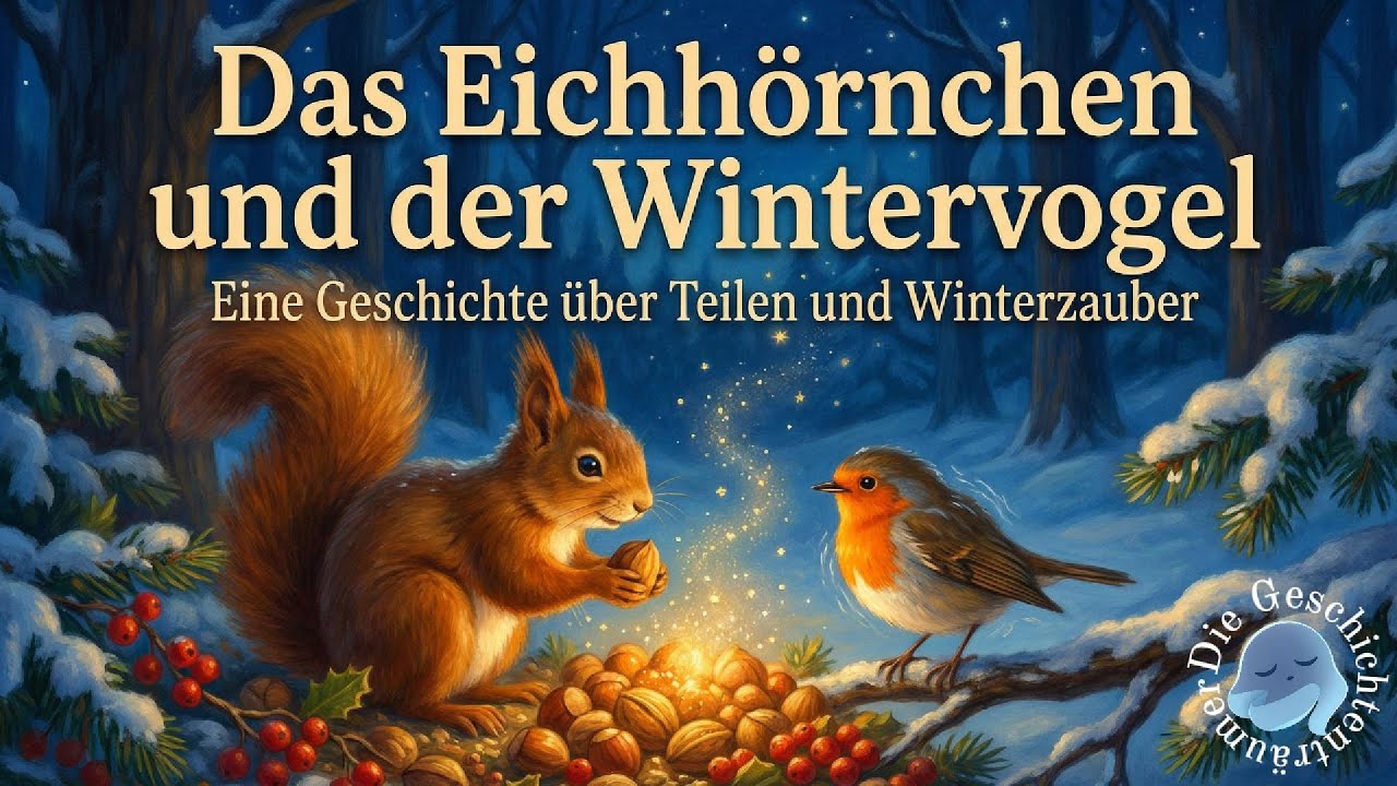 Das Eichhörnchen und der Wintervogel – Winterabenteuer für Kinder