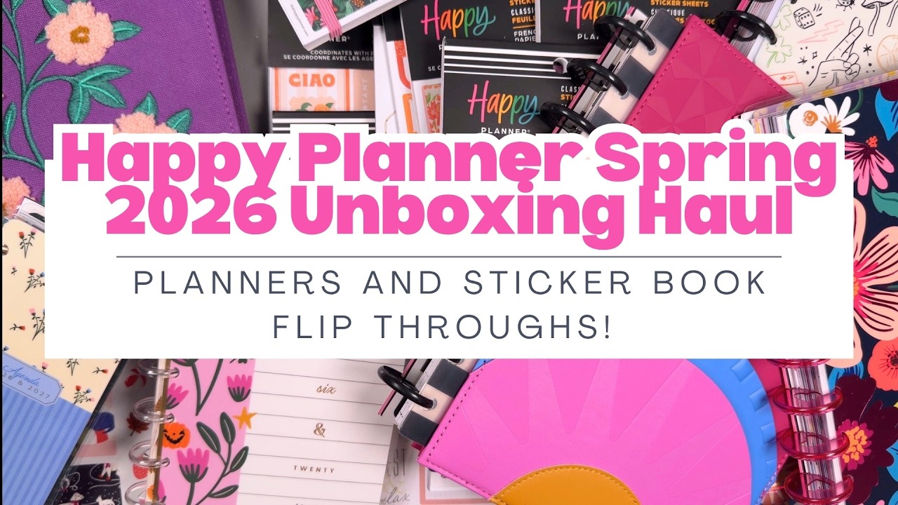 Распаковка ежедневника Happy Planner весна 2026 | Посмотрите мои любимые модели перед заказом!