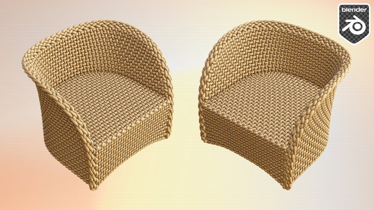 How to Model a Wicker Rattan Chair in Blender