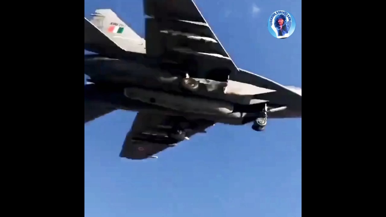 A mig-29 fighter aircraft lands at high altitude airbase