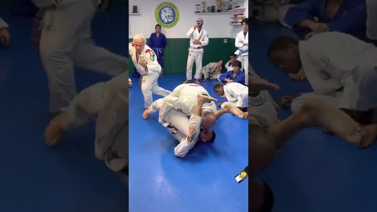 A passagem de guarda cheia de pressão de mestre Mauricio Gomes