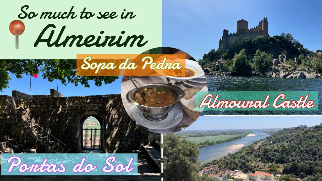 📍Almeirim, Portugal🇵🇹 | Sopa da Pedra, Portas do Sol Garden, Almourol Castle!!🌍🇵🇹😋😉✨