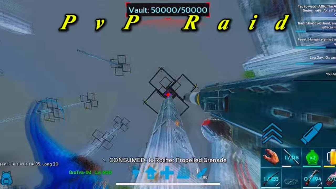 ARK MOBILE || PvP Raid mini base 
