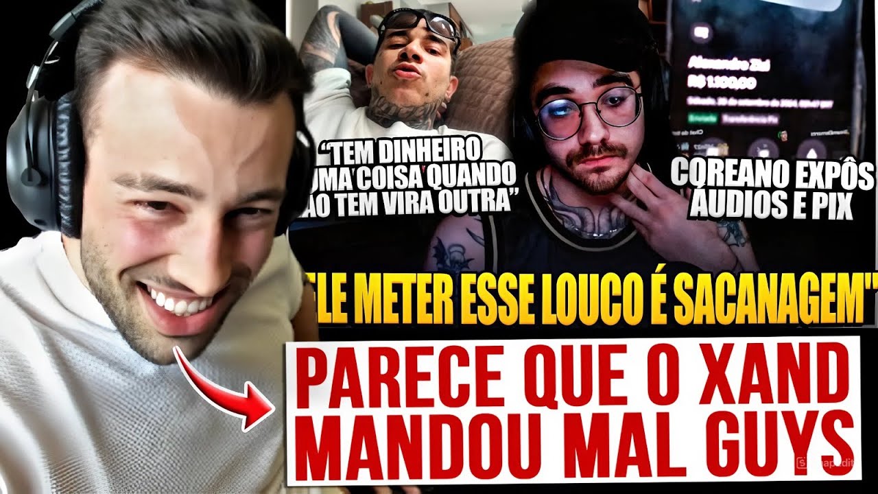 TCK REAGE E FICA EM CHOQUE COM A TRETA PESADA DO XAND COM O COREANO!