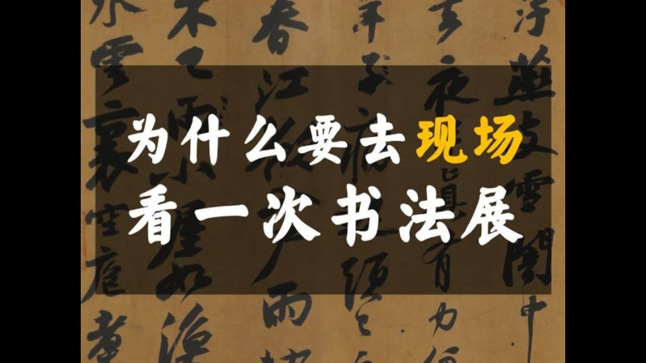 为什么要去现场看书法展