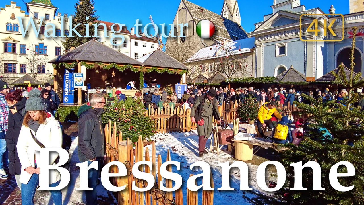 Bressanone/Brixen & Christmas market🎄(Alto Adige Südtirol), Italy【Walking Tour】History in Subtitles
