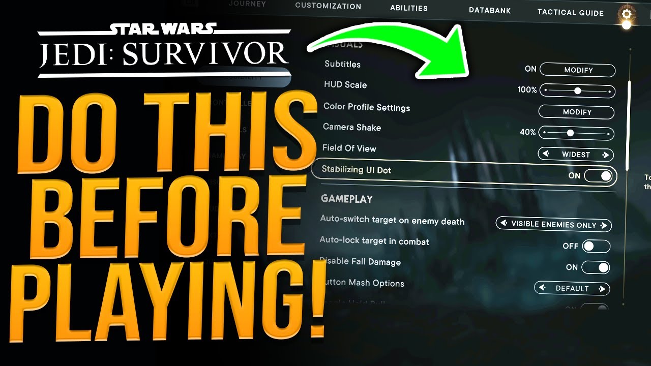 Star Wars Jedi: Survivor - Best Settings For Gameplay & Graphics - DO THIS BEFORE PLAYING