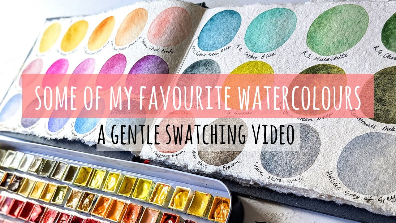 Some of My Favourite Watercolour Paints - A Gentle Swatching Video (Plus Art From The Past Week)