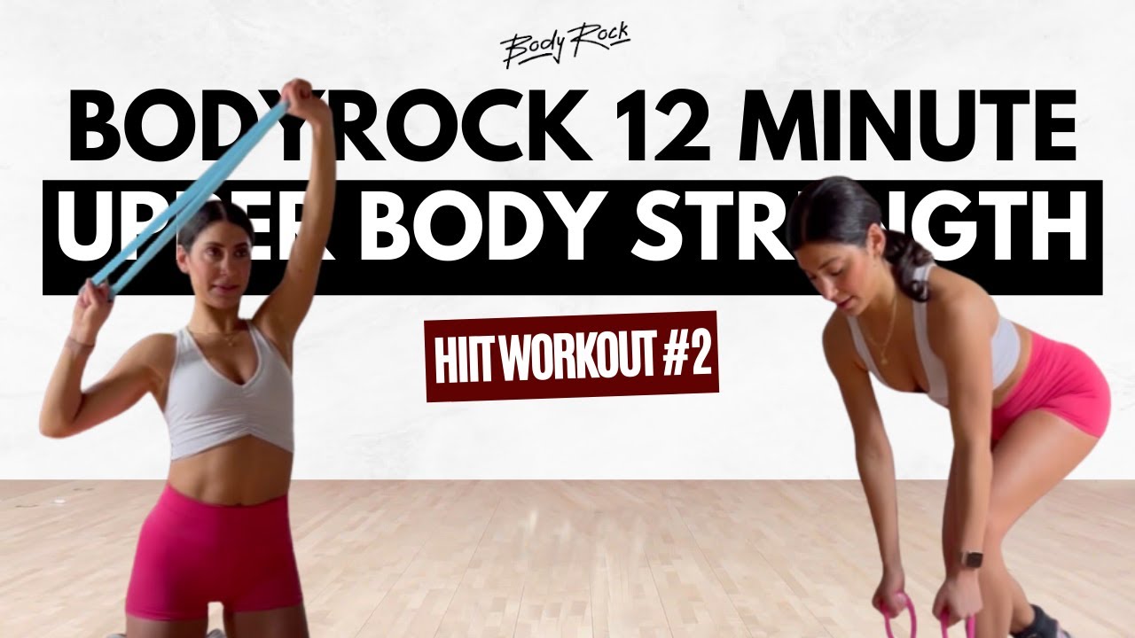 BodyRock 12 Minute HIIT Workout #-2  Upper Body Strength