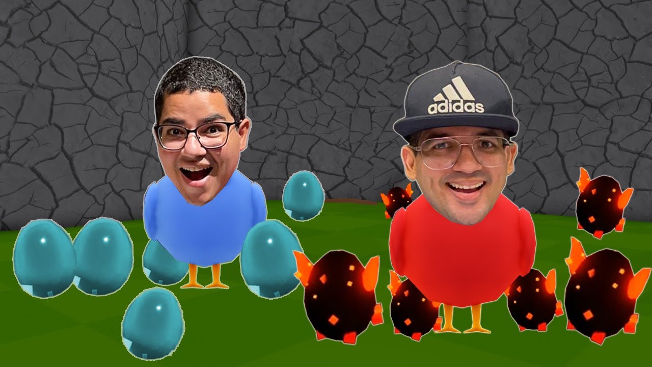 VIRAMOS GALINHAS COM SUPER PODERES E COLOCAMOS OVOS DE LAVA E DE ÁGUA! - Roblox Chicken Life