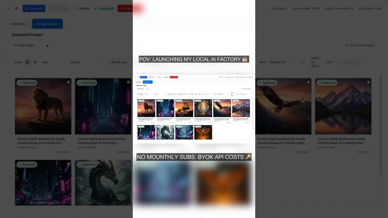 How to Batch 100+ AI Images for Adobe Stock 🏭 