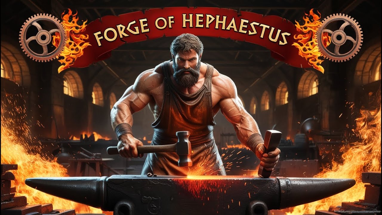 Forge of Hephaestus - Epic Orchestral Lyric Video | Greek Mythology & Ancient Gods
