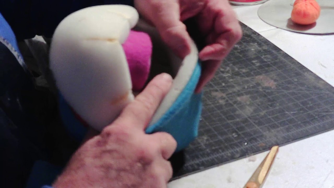 Making A Puppet Head Pattern DIY My Purple Pal #7 Fleece&Neck