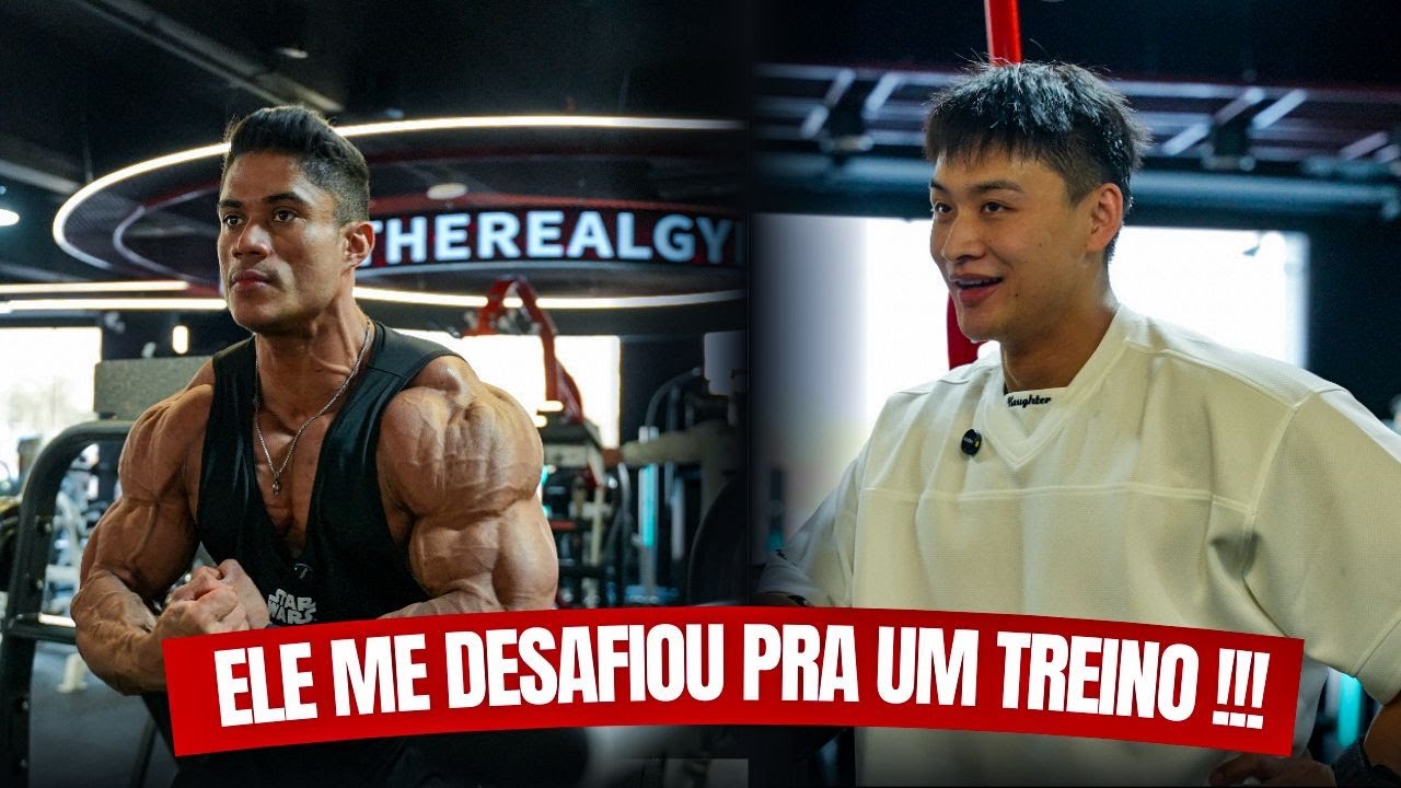 ELE ME DESAFIOU PARA UM TREINO PÓS-CAMPEONATO NA CHINA | PEITO E COSTAS