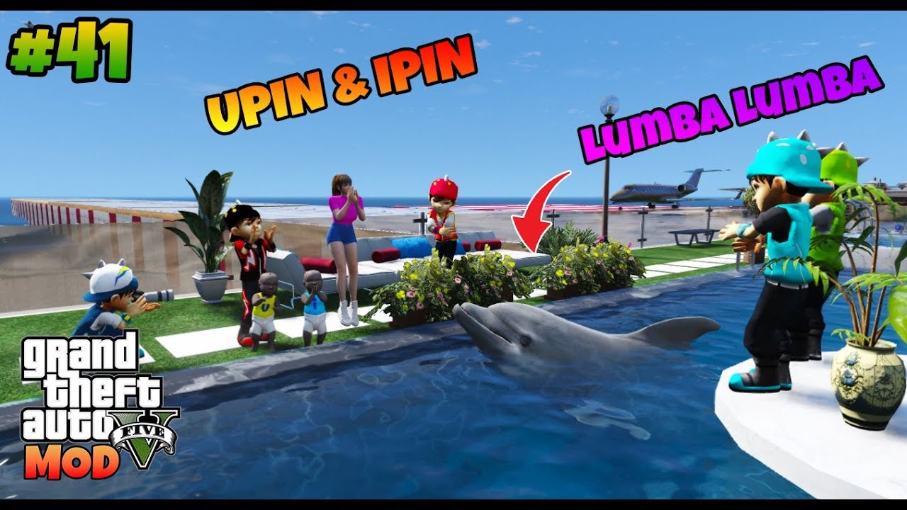 GTA 5 MOD UPIN DAN IPIN TINGGAL DI RUMAH BOBOIBOY