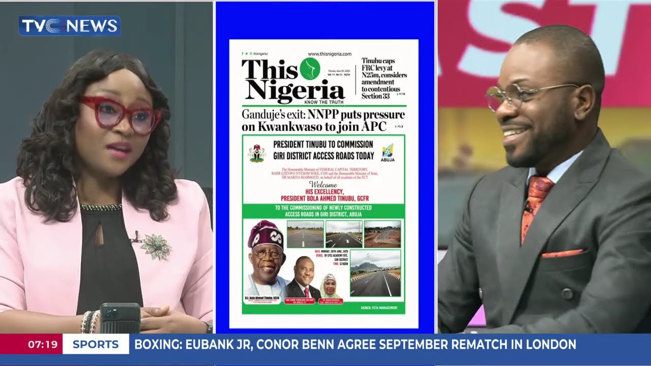 TVCN Newspaper Review: Ganduje Exit: NNPP Puts Pressure On Kwankwaso To Join APC