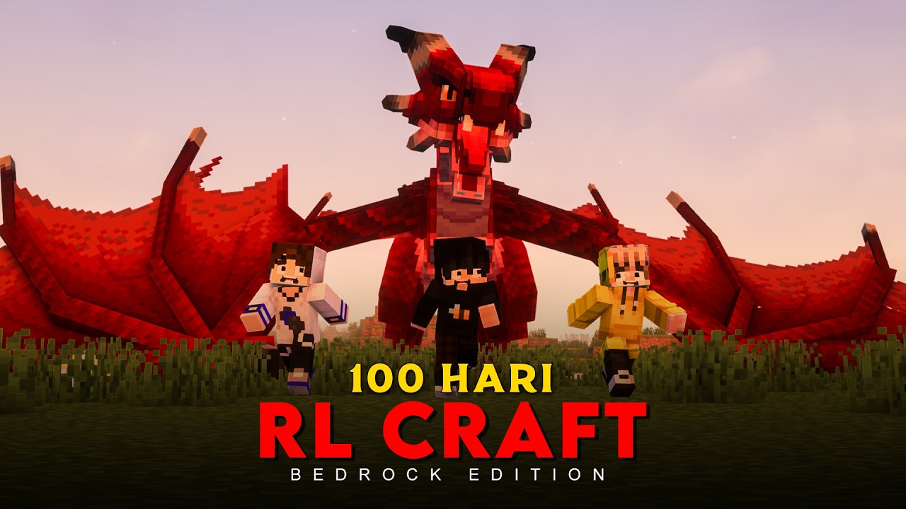 100 Hari Minecraft RLCraft Bedrock Edition