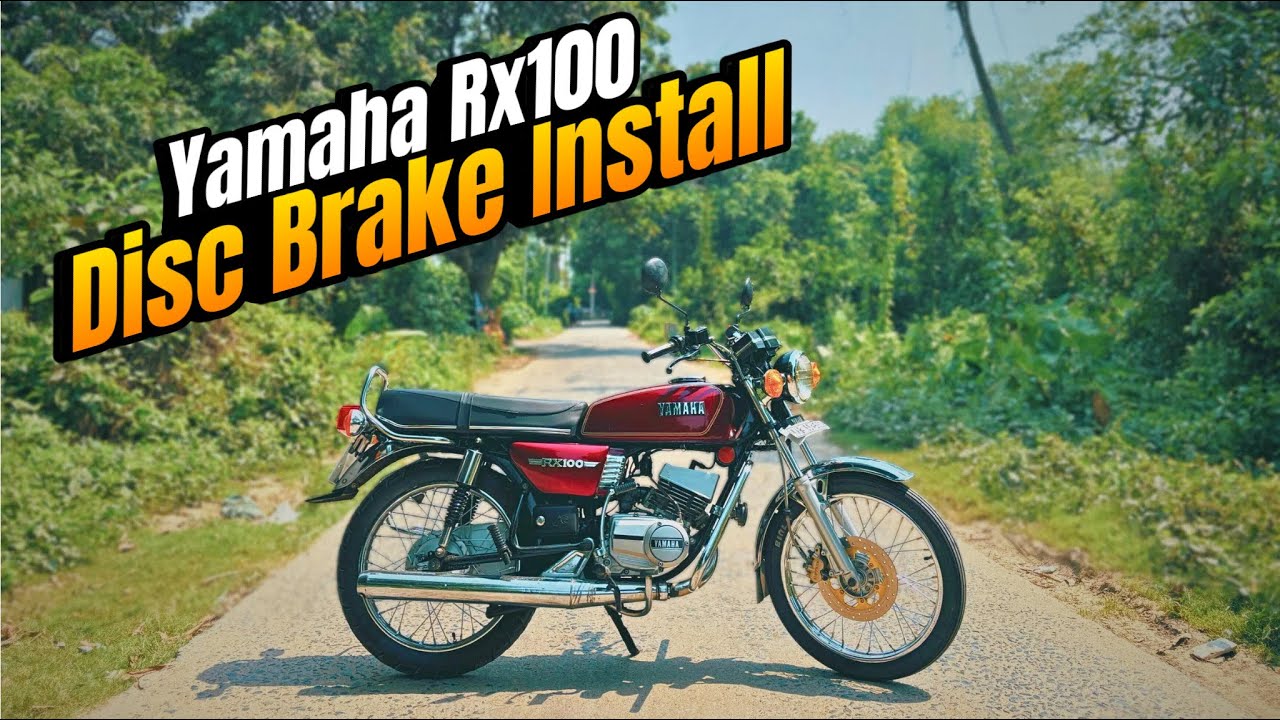 YAMAHA RX100 with Pulsar Disc Brake Setup 🔥 ​⁠@SpeedyLio