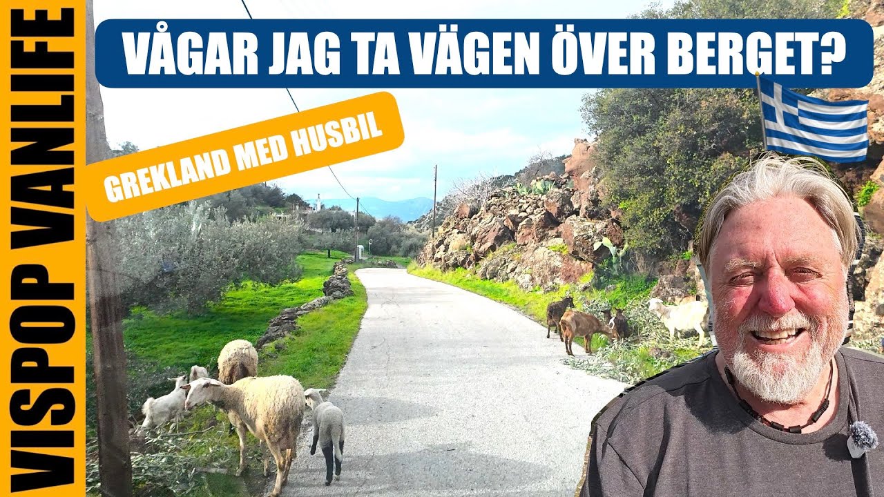 S5 : E19 - Ska jag välja den smala vägen över berget?  Med husbil på Methana, Grekland
